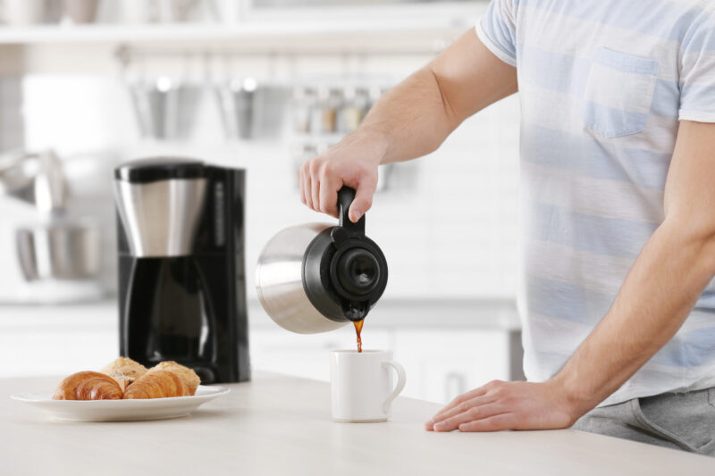 Remove odor from a coffee maker
